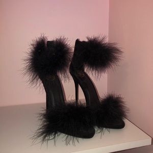 missguided feather heels